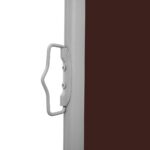Auvent latéral rétractable de patio 140x600 cm Marron – Image 2