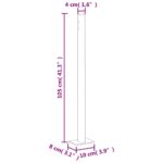 Auvent latéral rétractable de patio 170x1200 cm Crème – Image 10