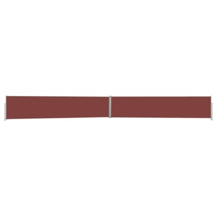 Auvent latéral rétractable de patio 170x1200 cm Marron