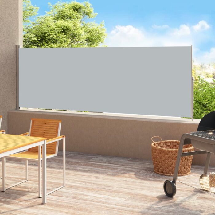 VXL8720286138489_m_en_hd_1.jpg Auvent latéral rétractable de patio 180x500 cm Gris – Image 1