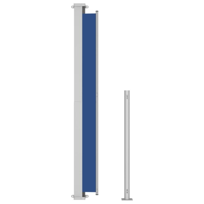 Auvent latéral rétractable de patio 180x500 cm Bleu – Image 4