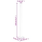 Auvent latéral rétractable de patio 220x300 cm Noir – Image 6