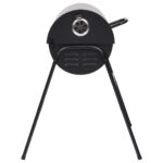 Gril à baril avec 2 grilles de cuisson Noir 80x95x90 cm Acier – Image 4