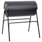 Gril à baril avec 2 grilles de cuisson Noir 80x95x90 cm Acier – Image 5