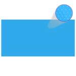 Couverture de piscine rectangulaire 1200x600 cm PE Bleu