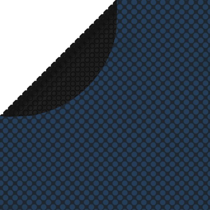 Film solaire de piscine flottant PE 527 cm Noir et bleu – Image 1