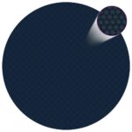 Film solaire de piscine flottant PE 527 cm Noir et bleu – Image 2