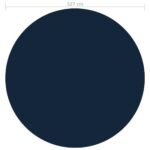 Film solaire de piscine flottant PE 527 cm Noir et bleu – Image 4