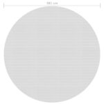 Film solaire de piscine flottant PE 381 cm Gris – Image 3