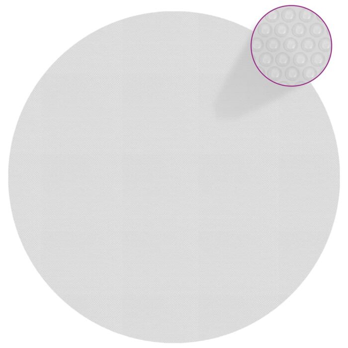 Film solaire de piscine flottant PE 527 cm Gris – Image 1
