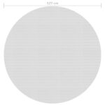 Film solaire de piscine flottant PE 527 cm Gris – Image 2