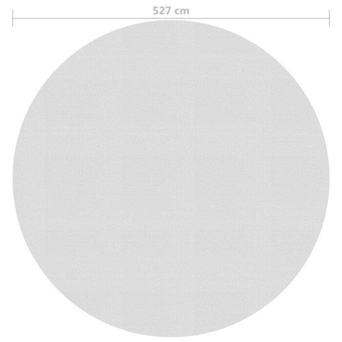 Film solaire de piscine flottant PE 527 cm Gris – Image 2