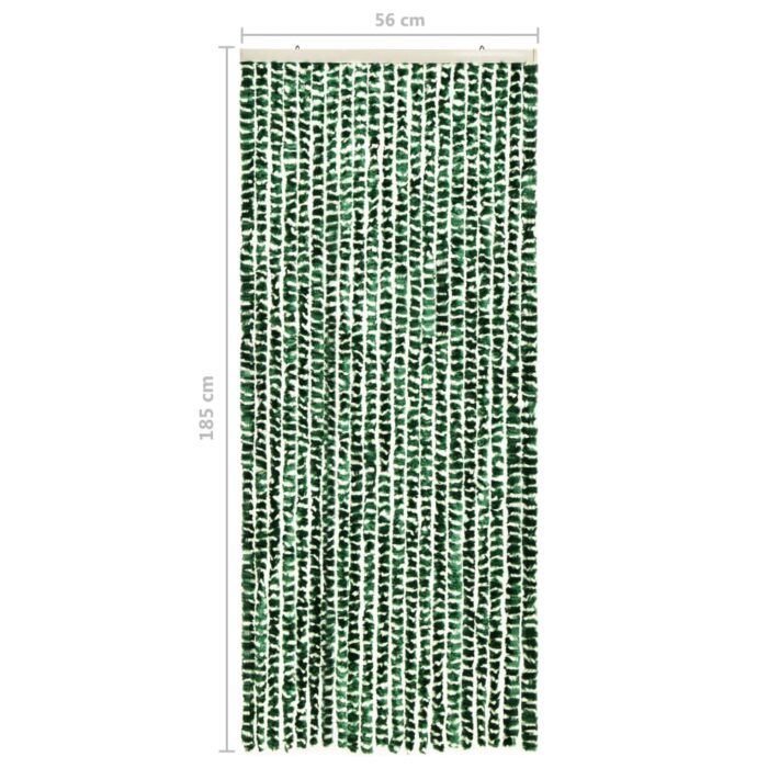 Moustiquaire Vert et blanc 56x185 cm Chenille – Image 4