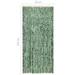 Moustiquaire Vert et blanc 90x220 cm Chenille – Image 4