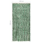 Moustiquaire Vert et blanc 100x220 cm Chenille – Image 4