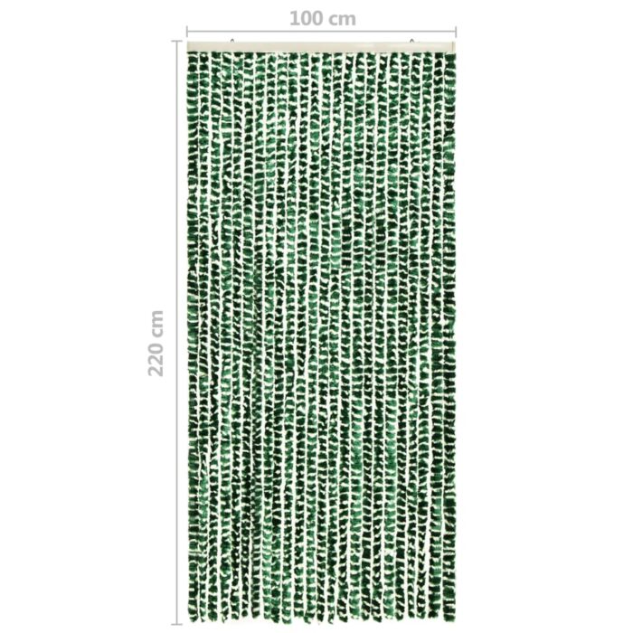 Moustiquaire Vert et blanc 100x220 cm Chenille – Image 4