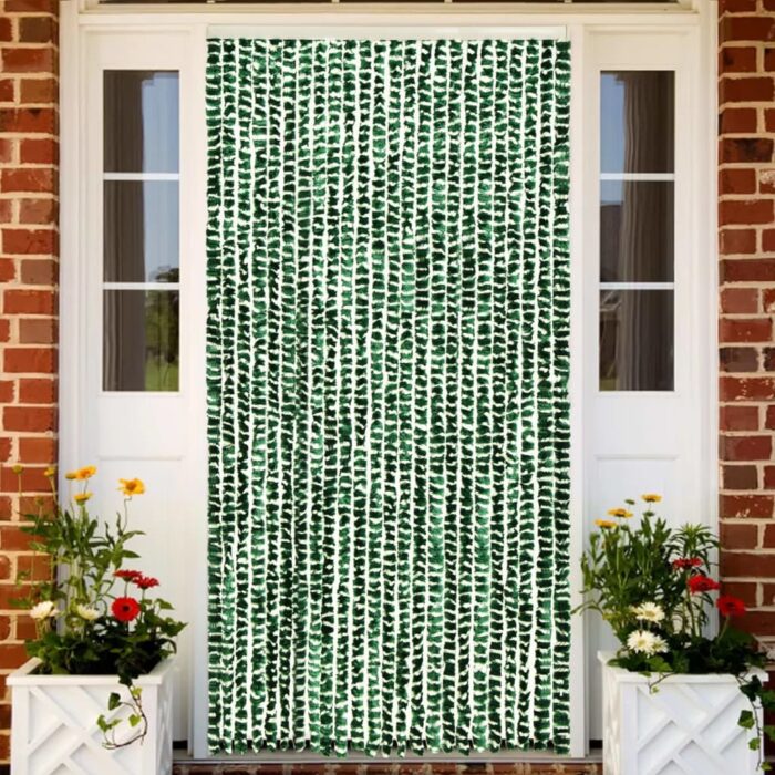 Moustiquaire Vert et blanc 100x220 cm Chenille – Image 1