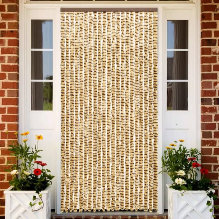 Moustiquaire Beige et marron 56x185 cm Chenille – Image 1