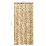 Moustiquaire Beige et marron 100x220 cm Chenille – Image 4