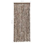 Moustiquaire Marron et blanc 56x185 cm Chenille – Image 5