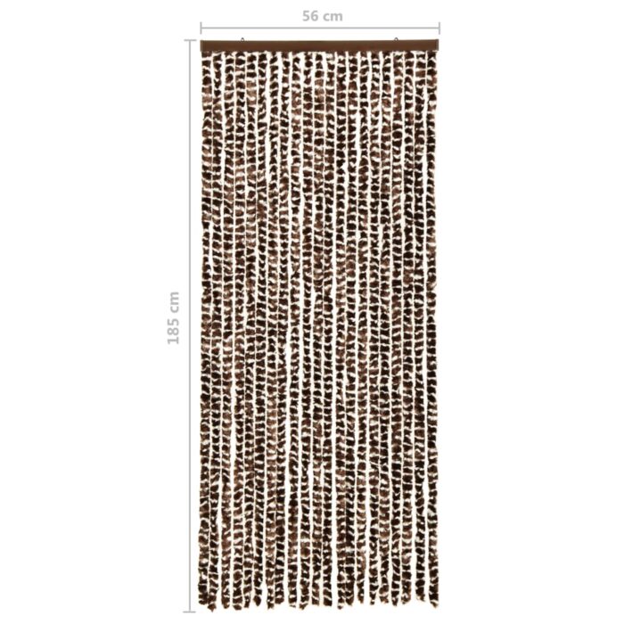 Moustiquaire Marron et blanc 56x185 cm Chenille – Image 5
