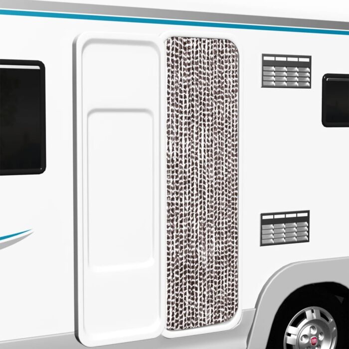 Moustiquaire Marron et blanc 56x185 cm Chenille – Image 1