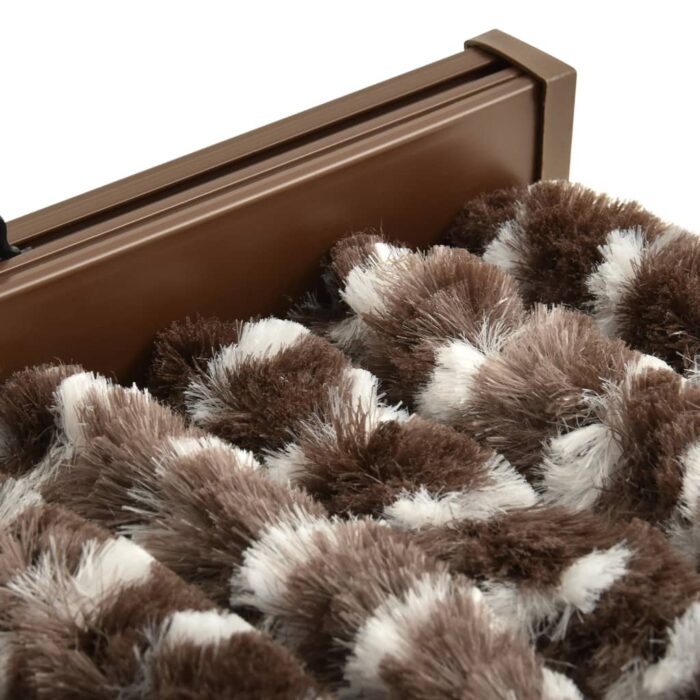 Moustiquaire Marron et blanc 100x220 cm Chenille – Image 3
