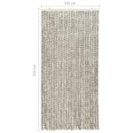 Moustiquaire Gris clair et gris foncé 100x220 cm Chenille – Image 4