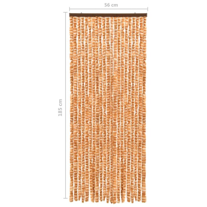 Moustiquaire Ocre et blanc 56x185 cm Chenille – Image 4