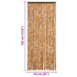 Moustiquaire Ocre et blanc 56x185 cm Chenille – Image 5
