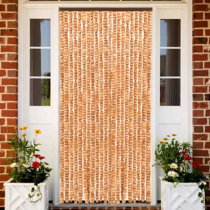 VXL8720286140932_m_en_hd_1.jpg Moustiquaire Ocre et blanc 56x185 cm Chenille – Image 1