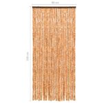 Moustiquaire Ocre et blanc 90x220 cm Chenille – Image 4