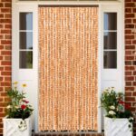 Moustiquaire Ocre et blanc 90x220 cm Chenille