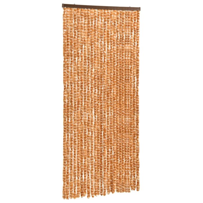Moustiquaire Ocre et blanc 100x220 cm Chenille – Image 2
