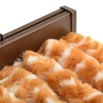 Moustiquaire Ocre et blanc 100x220 cm Chenille – Image 3