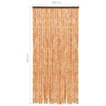 Moustiquaire Ocre et blanc 100x220 cm Chenille – Image 4