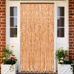 Moustiquaire Ocre et blanc 100x220 cm Chenille