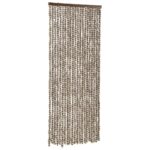 Moustiquaire Taupe et blanc 56x185 cm Chenille – Image 2