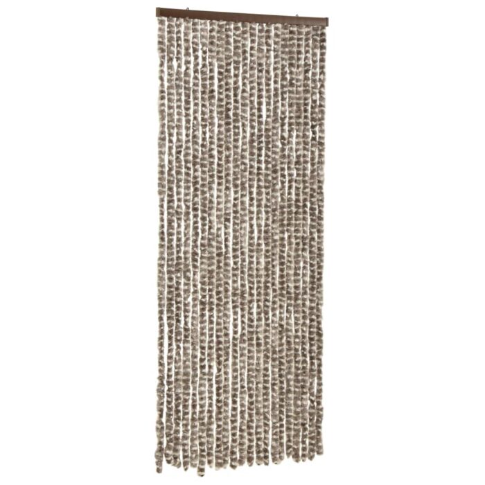 Moustiquaire Taupe et blanc 56x185 cm Chenille – Image 2