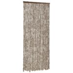 Moustiquaire Taupe et blanc 90x220 cm Chenille – Image 2