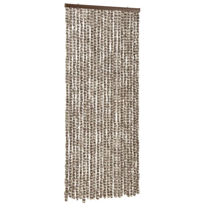 Moustiquaire Taupe et blanc 90x220 cm Chenille – Image 2