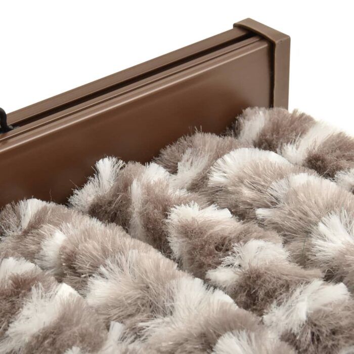 Moustiquaire Taupe et blanc 90x220 cm Chenille – Image 3