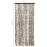 Moustiquaire Taupe et blanc 90x220 cm Chenille – Image 4
