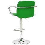 Tabourets de bar lot de 2 vert cuir artificiel – Image 3