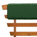 Banc de jardin avec coussins 2-en-1 190 cm Bois solide d'acacia – Image 8