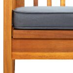 Banc de jardin avec coussin 147 cm Bois d'acacia massif – Image 5