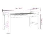 Table basse 100x50x50 cm Bois d'acacia massif – Image 5