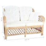 Canapé à 2 places Rotin – Image 4