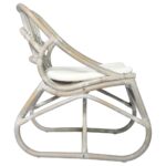 Chaise en rotin Gris Lin – Image 2