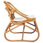 Chaise en rotin Marron clair Lin – Image 2